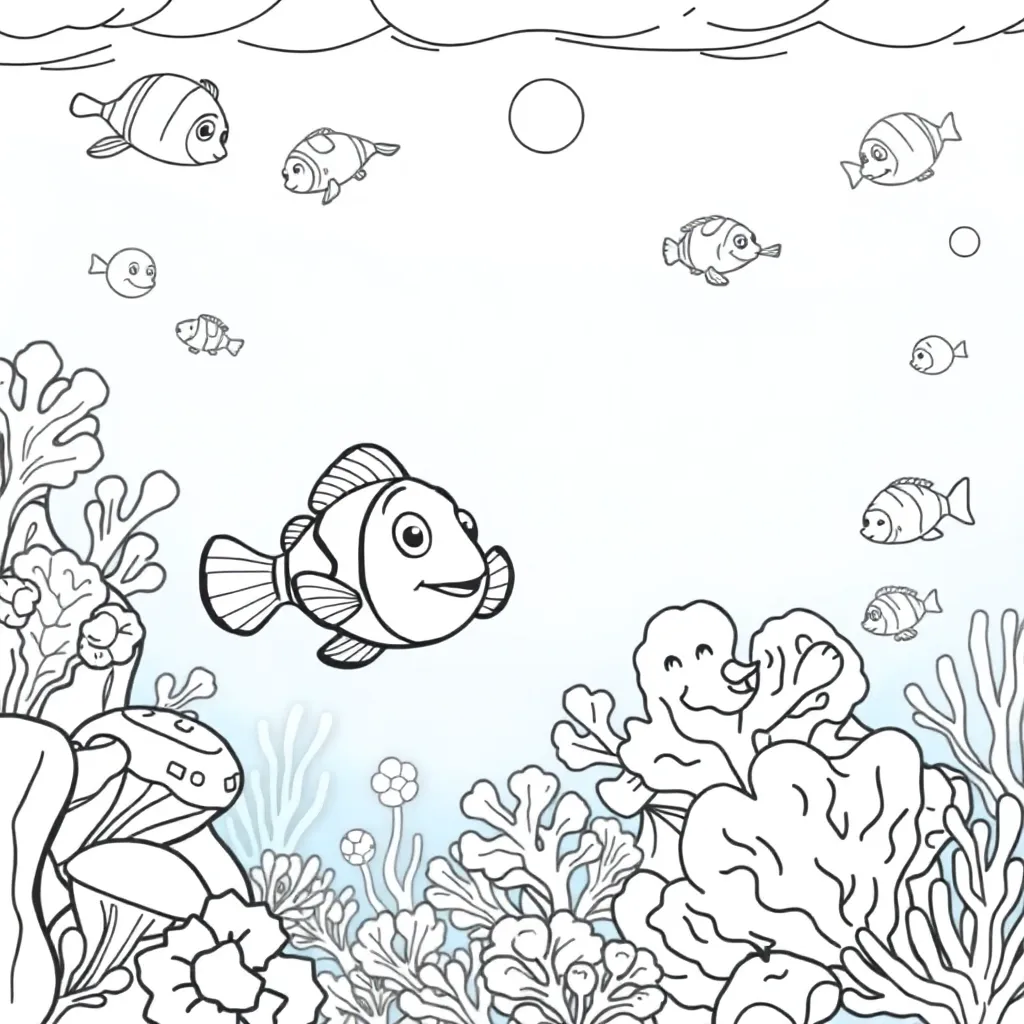 Finding Nemo coloring page
