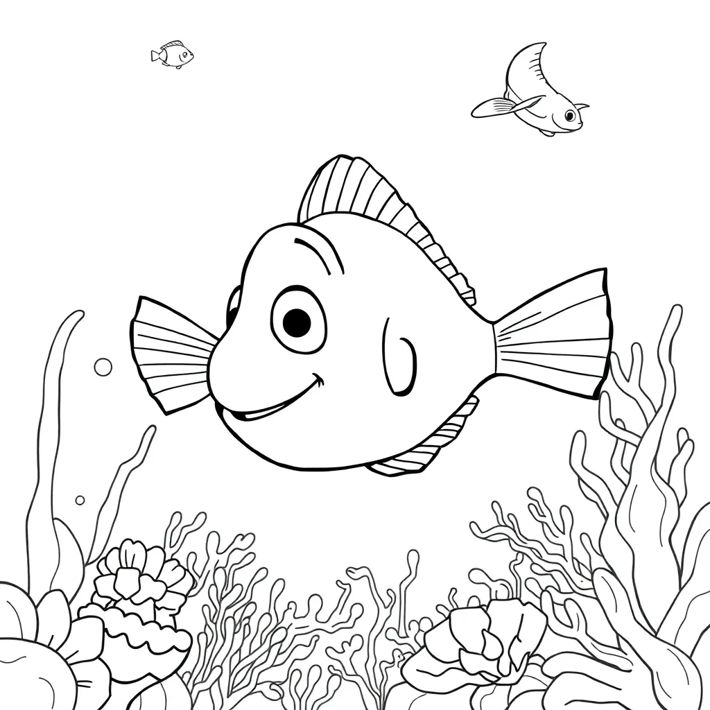Finding Nemo coloring page