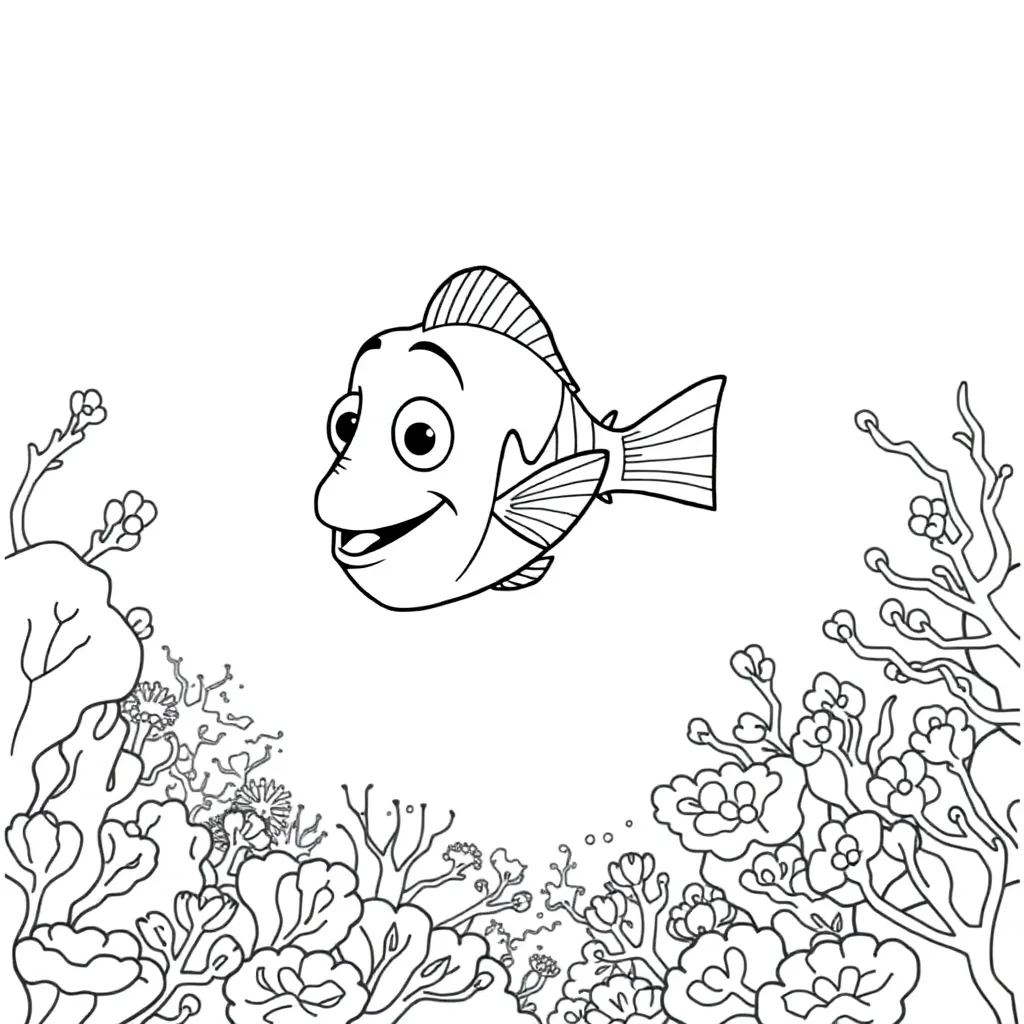 Finding Nemo coloring page