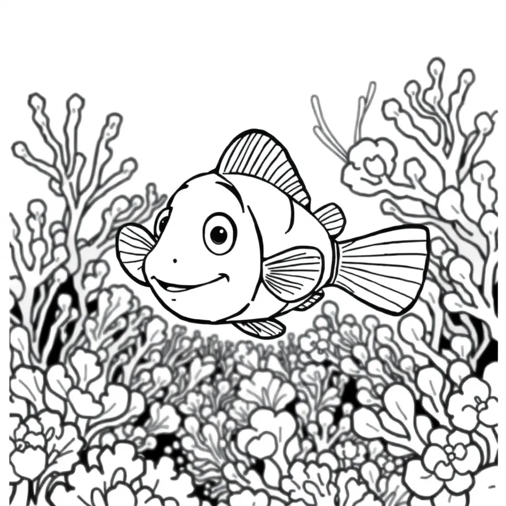Finding Nemo coloring page