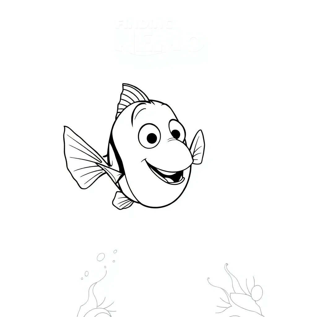 Finding Nemo coloring page