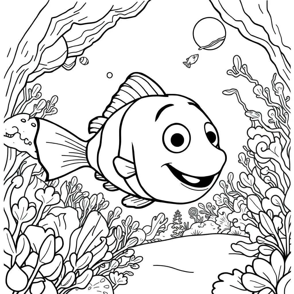 Finding Nemo coloring page