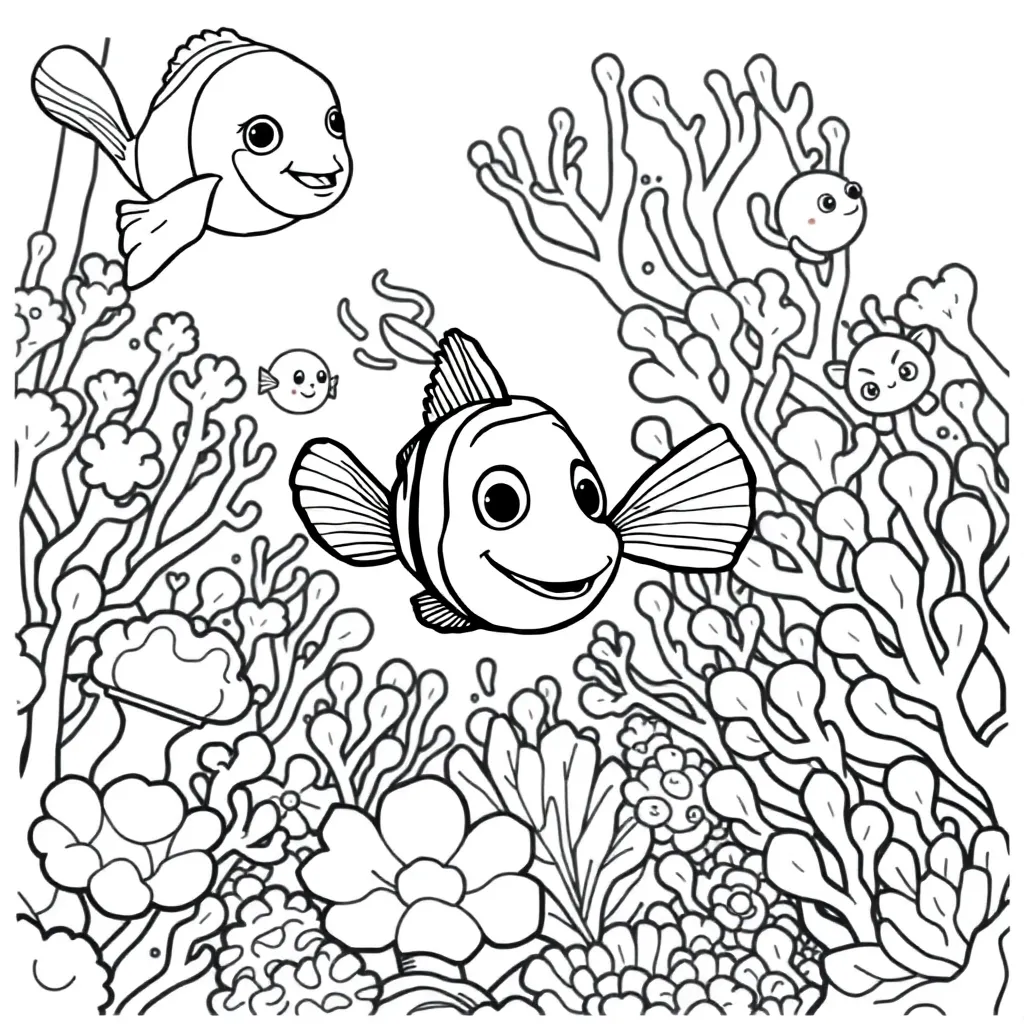 Finding Nemo coloring page