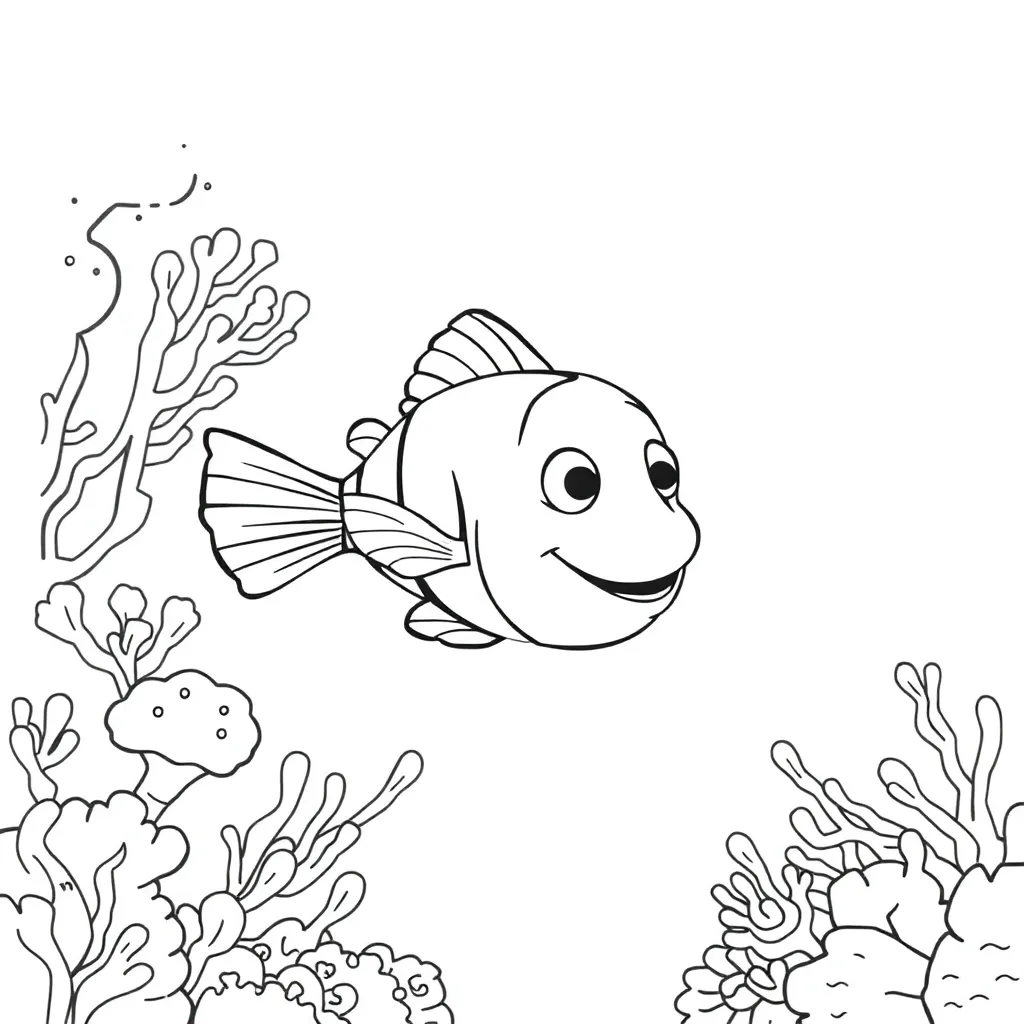 Finding Nemo coloring page