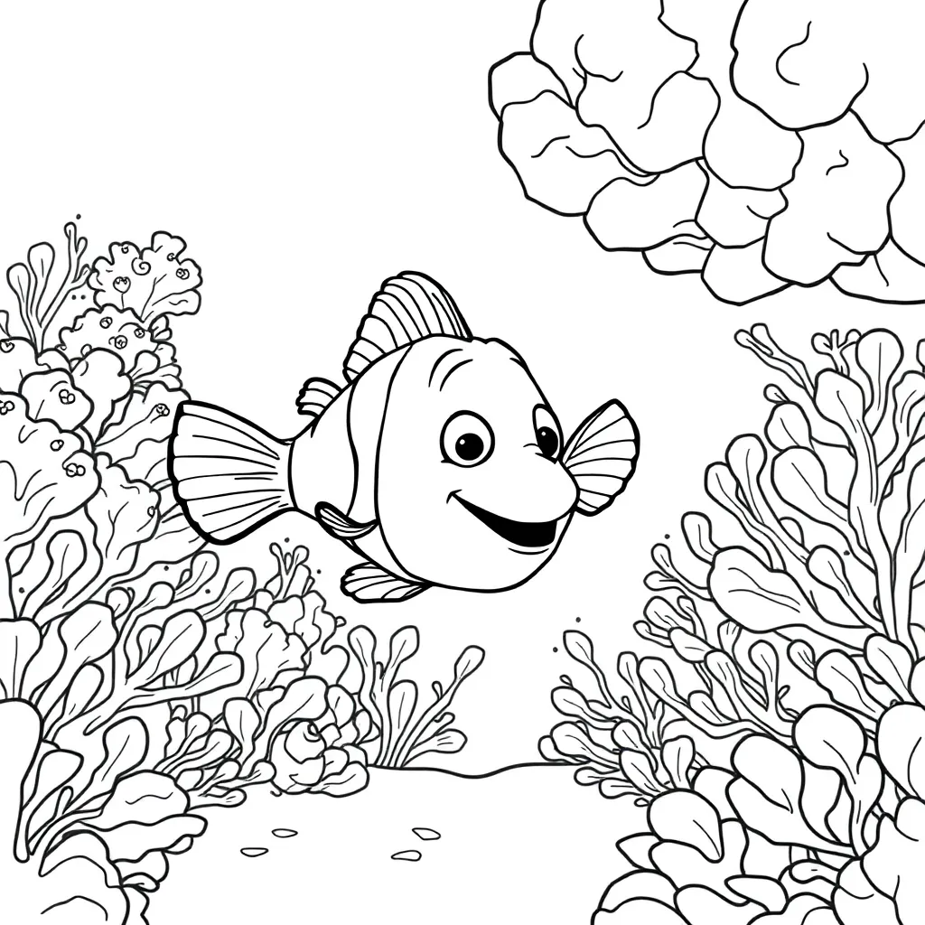 Finding Nemo coloring page