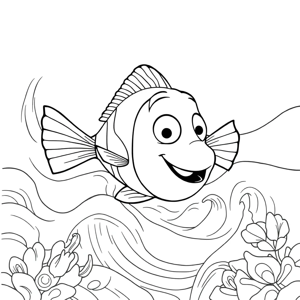 Finding Nemo coloring page