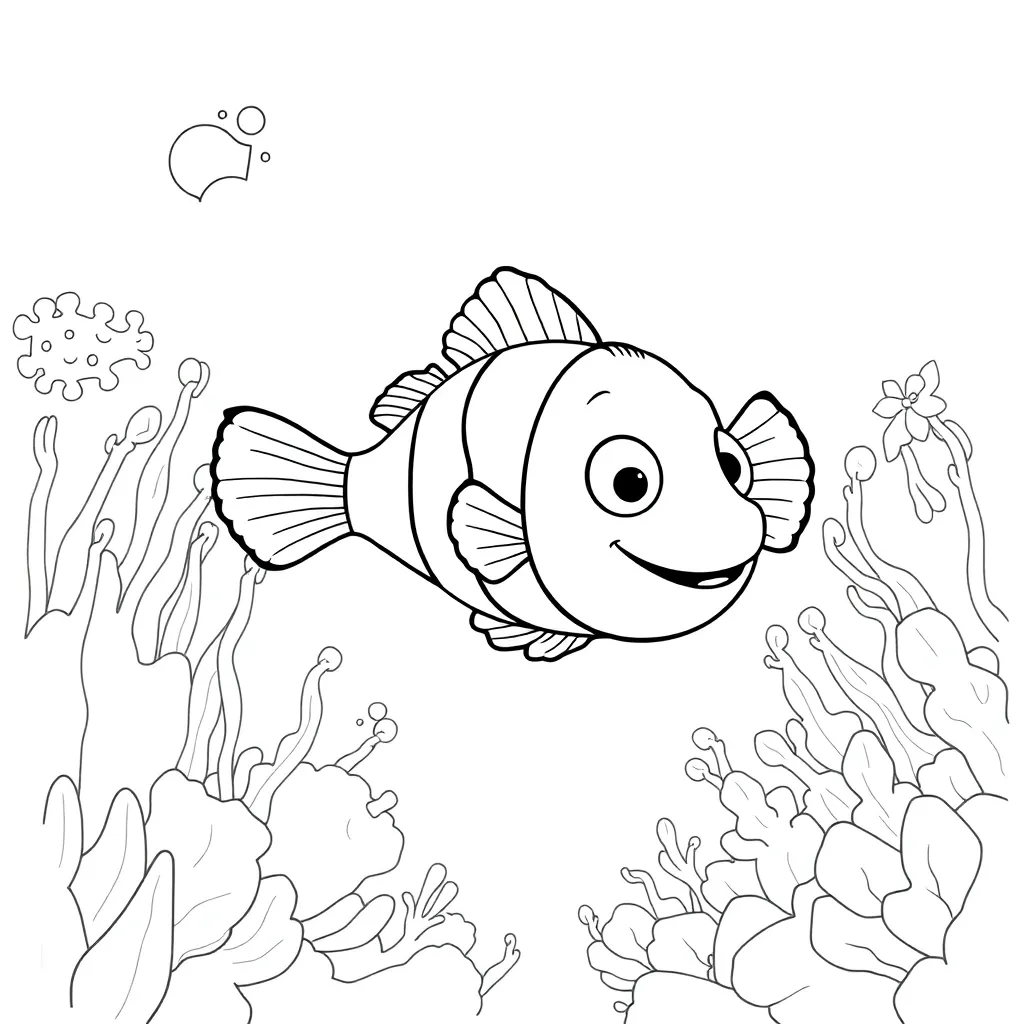Finding Nemo coloring page
