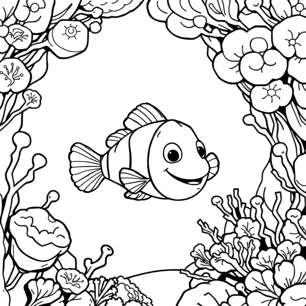 Finding Nemo coloring page
