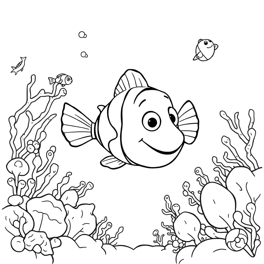 Finding Nemo coloring page