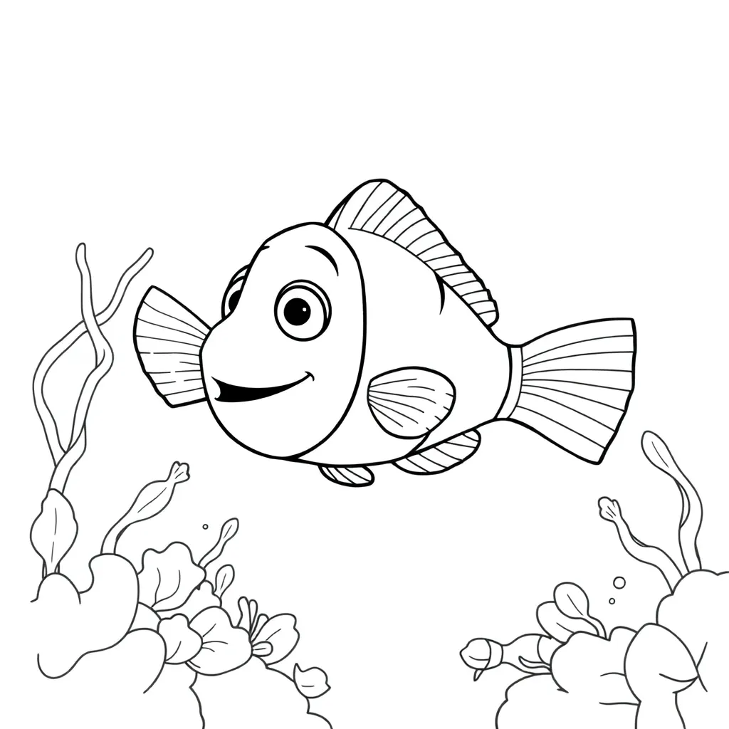 Finding Nemo coloring page