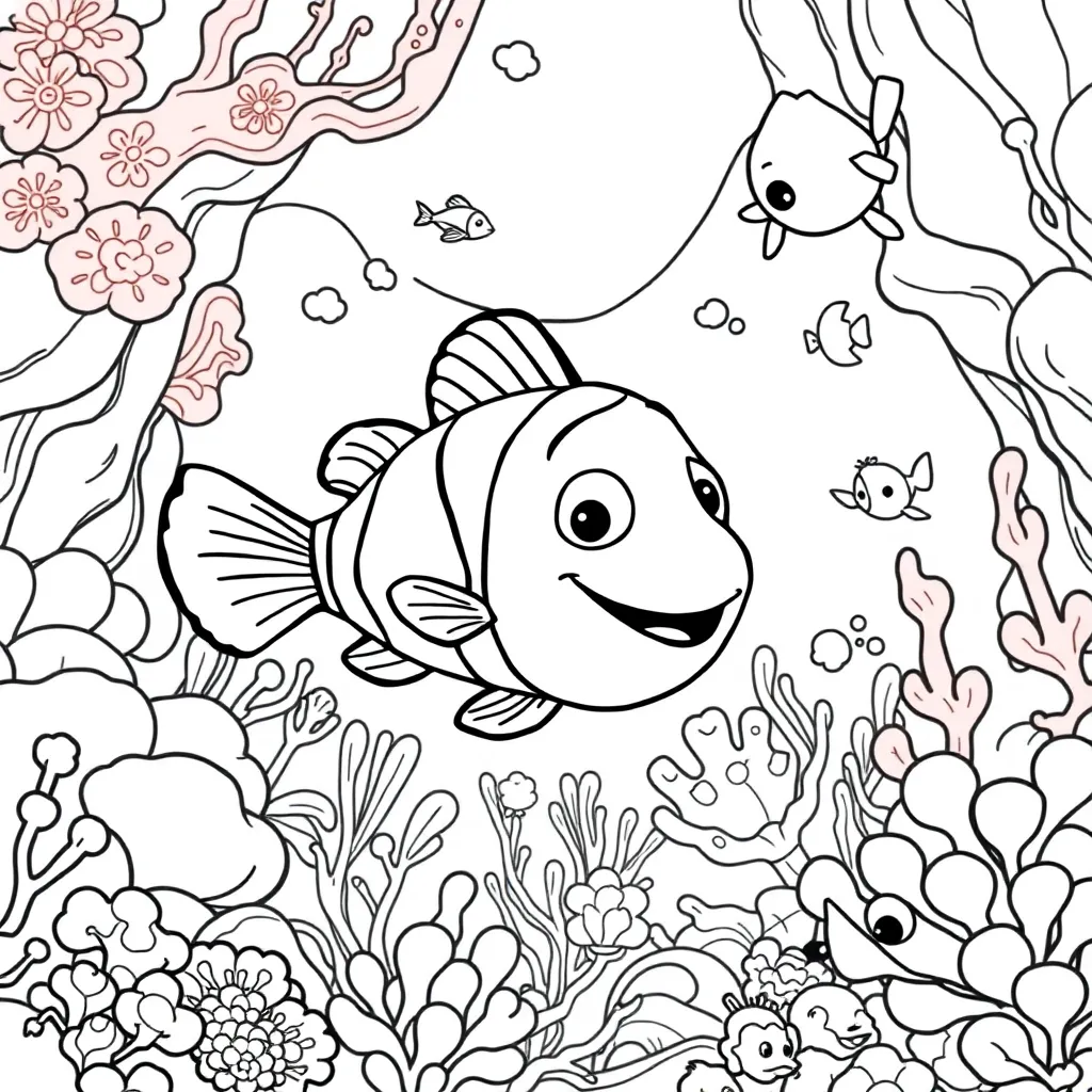 Finding Nemo coloring page