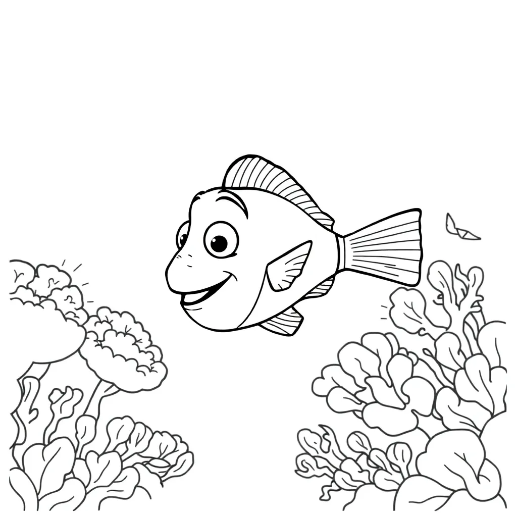 Finding Nemo coloring page