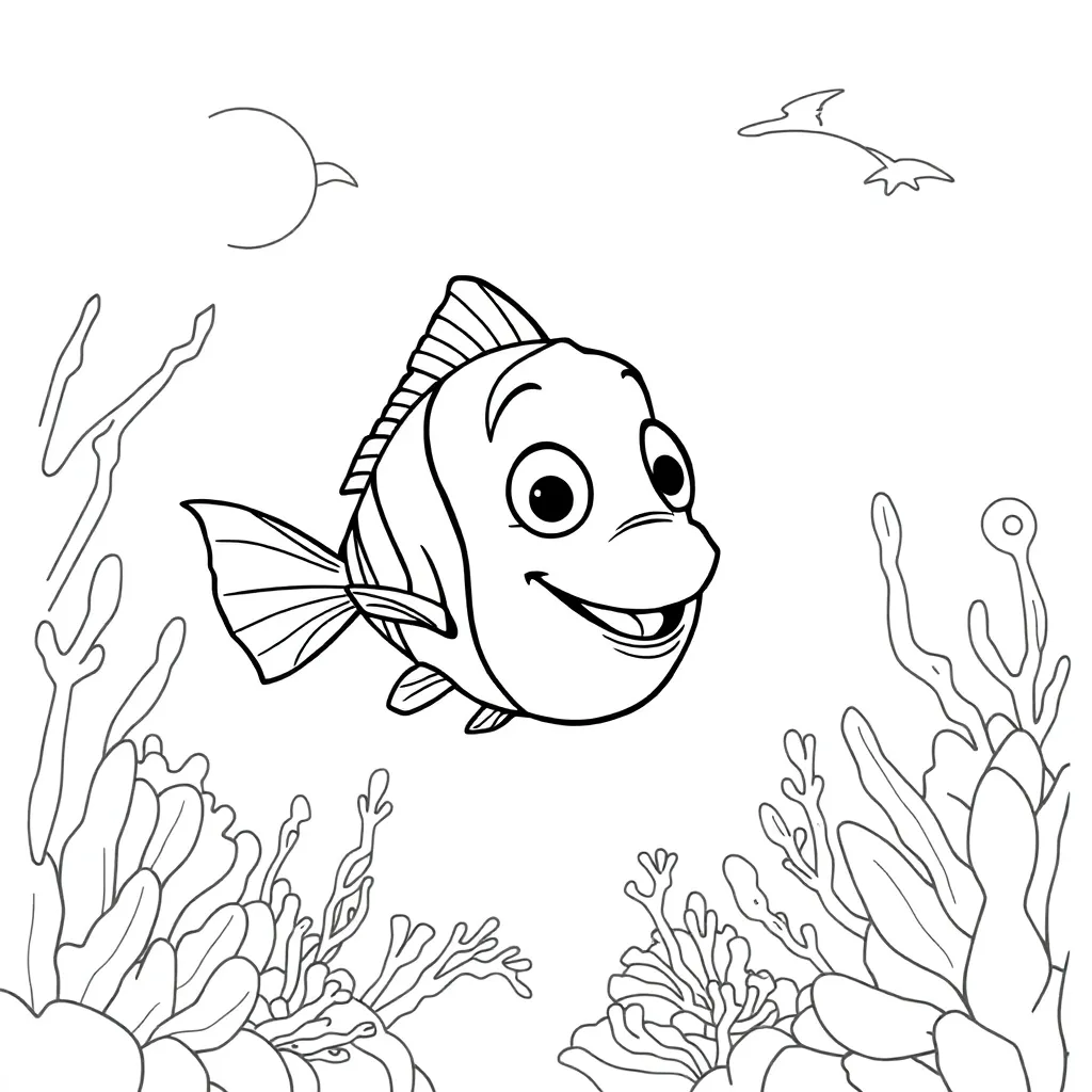 Finding Nemo coloring page