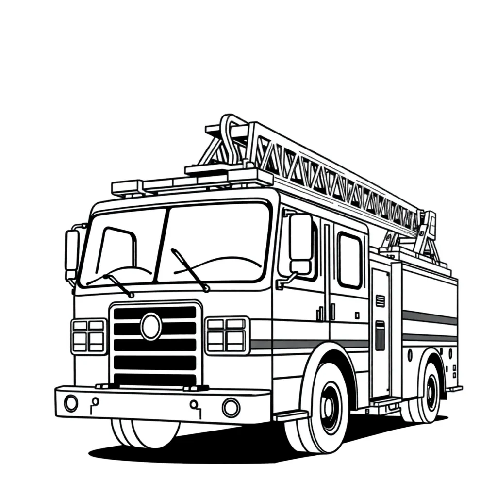 Fire Truck coloring page