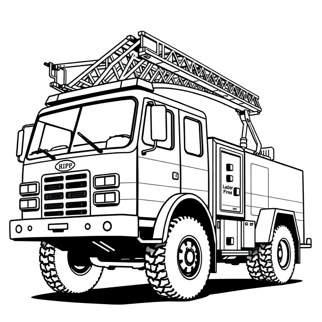 Fire Truck coloring page