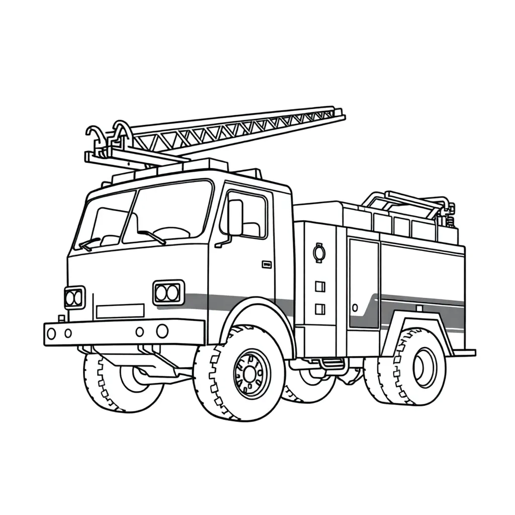 Fire Truck coloring page