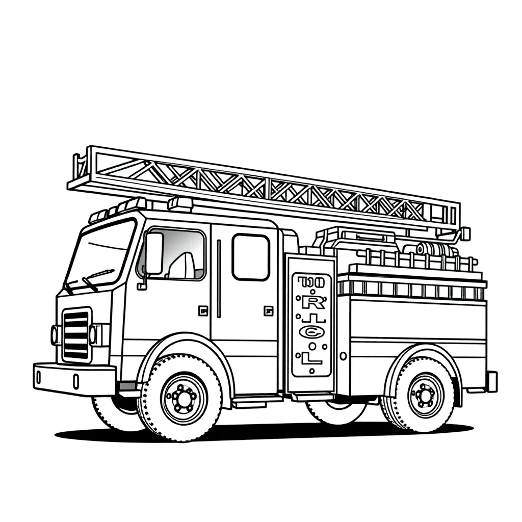 Fire Truck coloring page