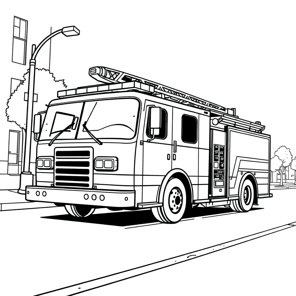Fire Truck coloring page