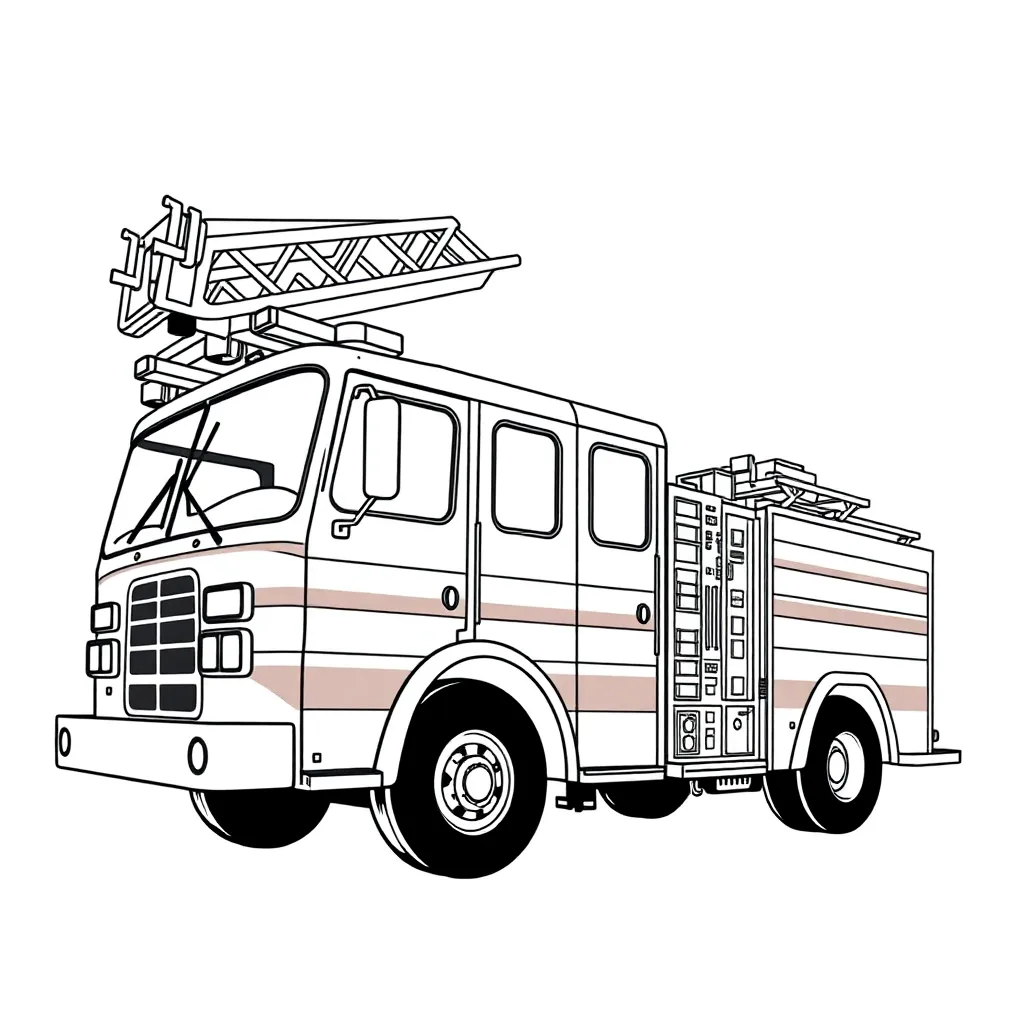 Fire Truck coloring page