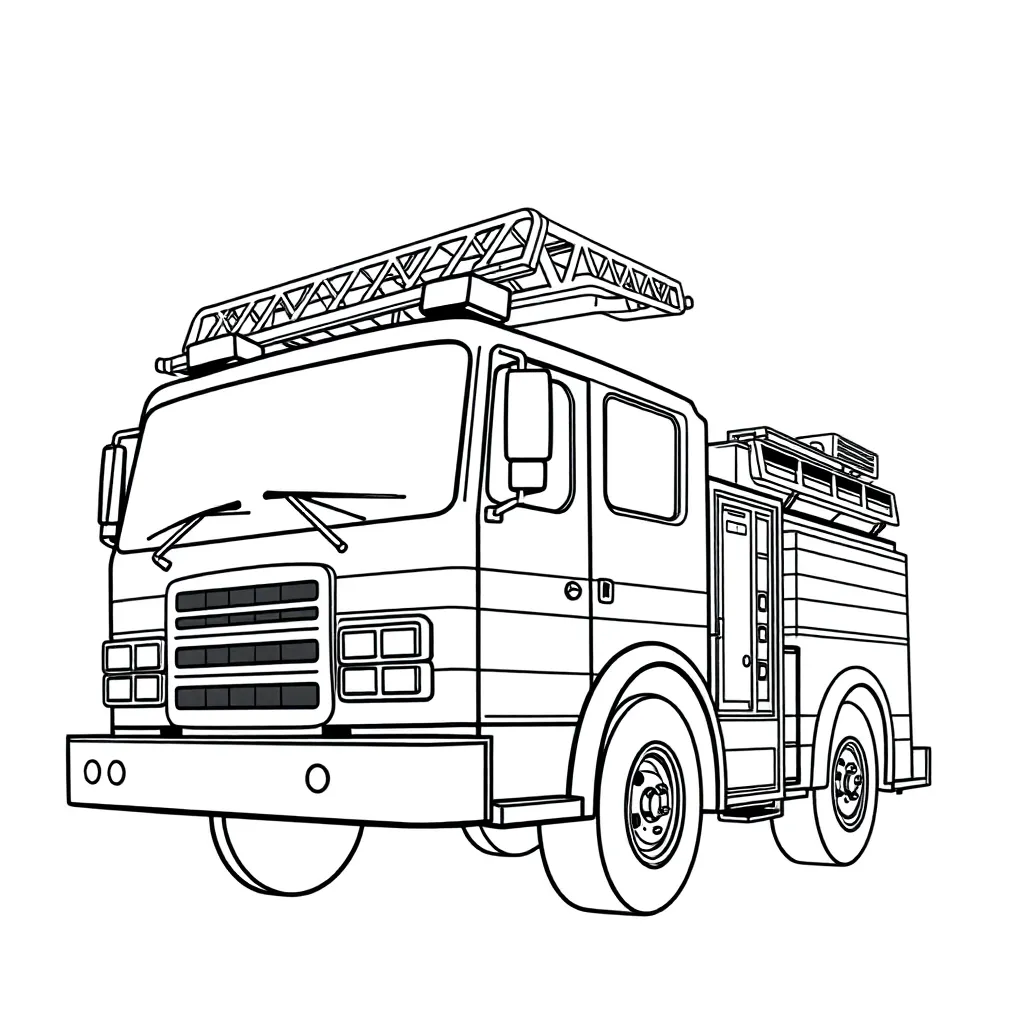 Fire Truck coloring page