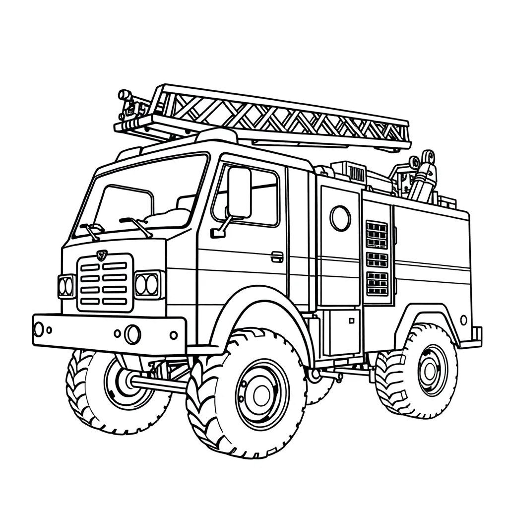 Fire Truck coloring page