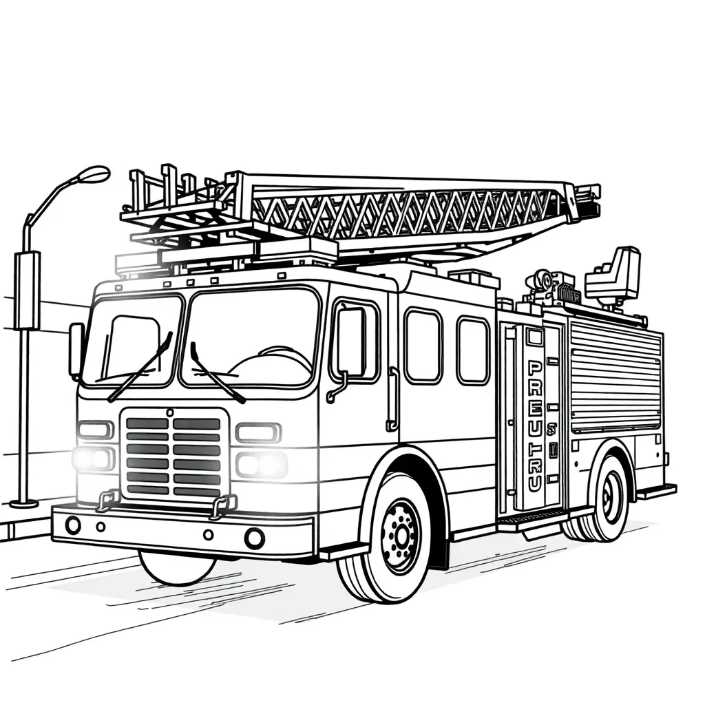 Fire Truck coloring page