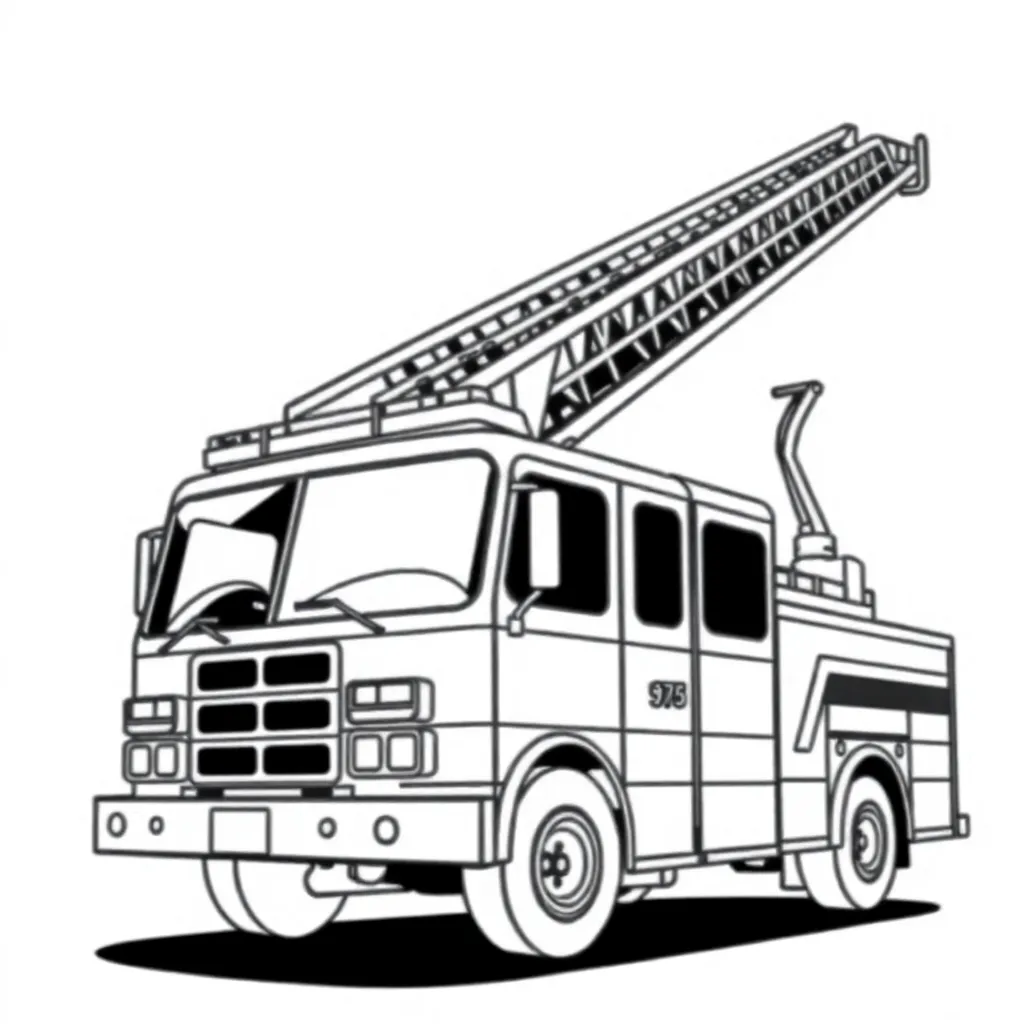 Fire Truck coloring page