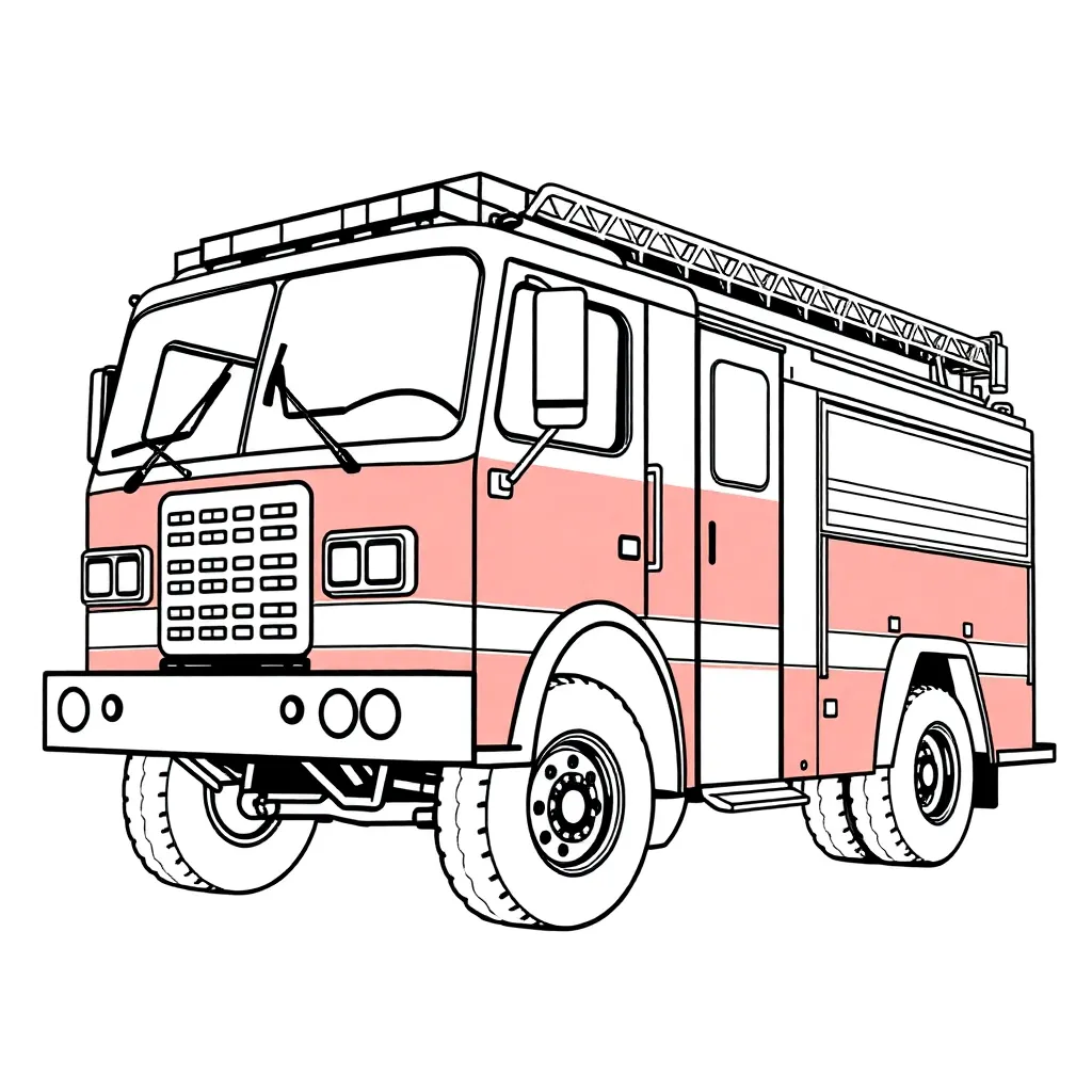 Fire Truck coloring page