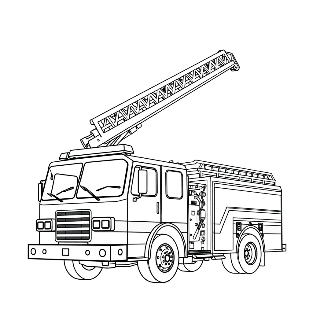 Fire Truck coloring page