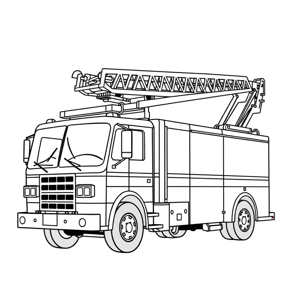 Fire Truck coloring page