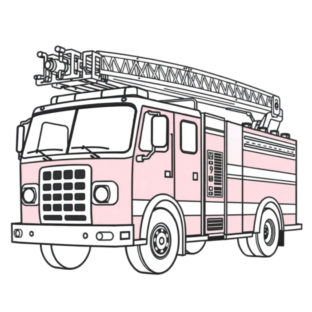 Fire Truck coloring page