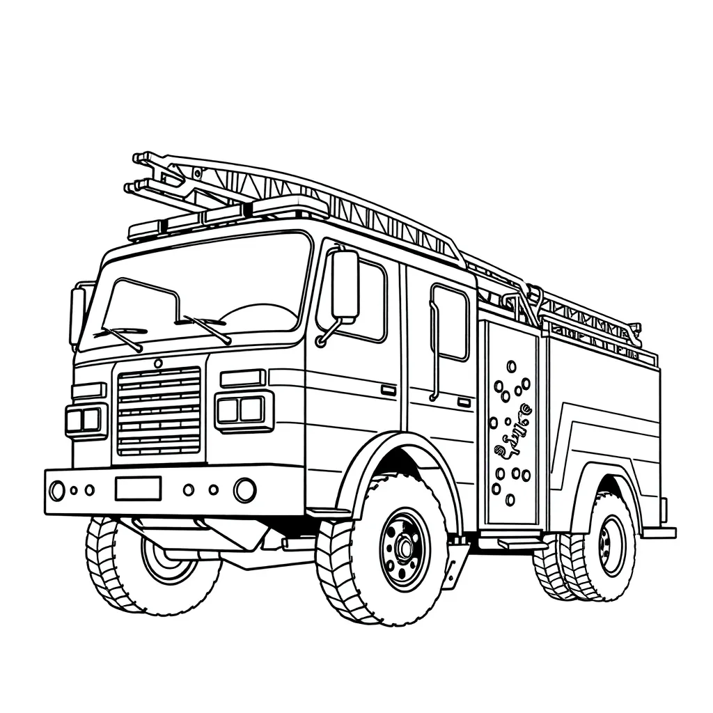 Fire Truck coloring page