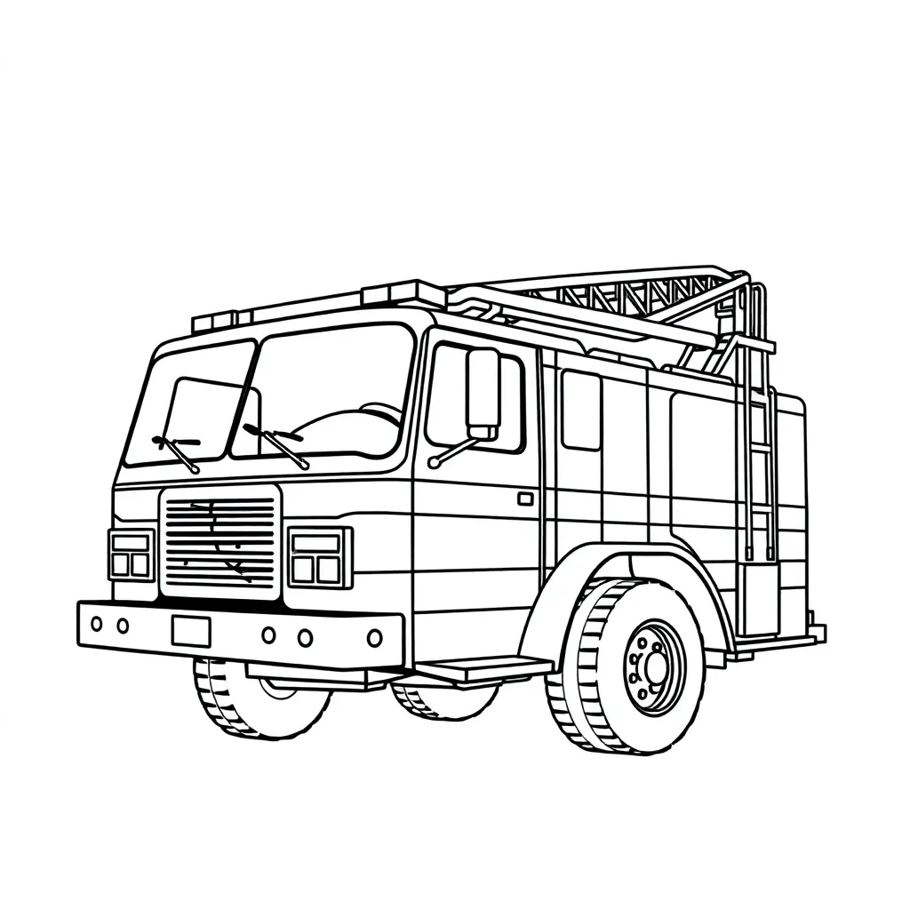 Fire Truck coloring page
