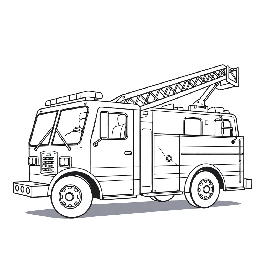 Fire Truck coloring page