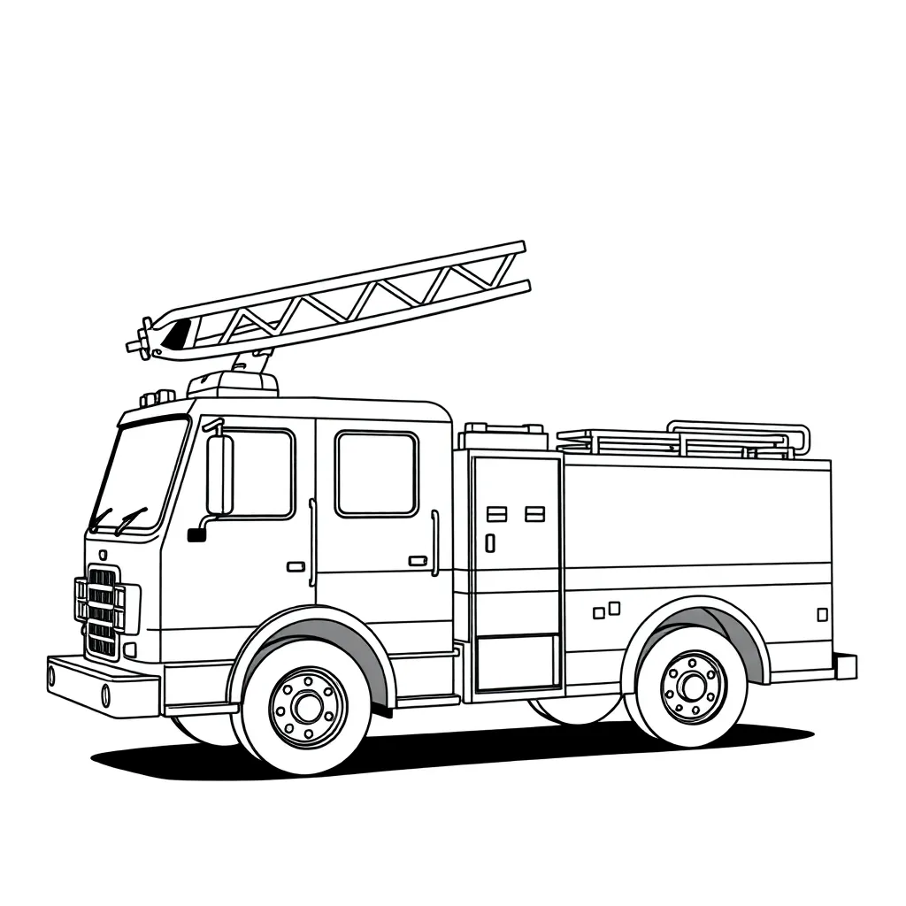 Fire Truck coloring page