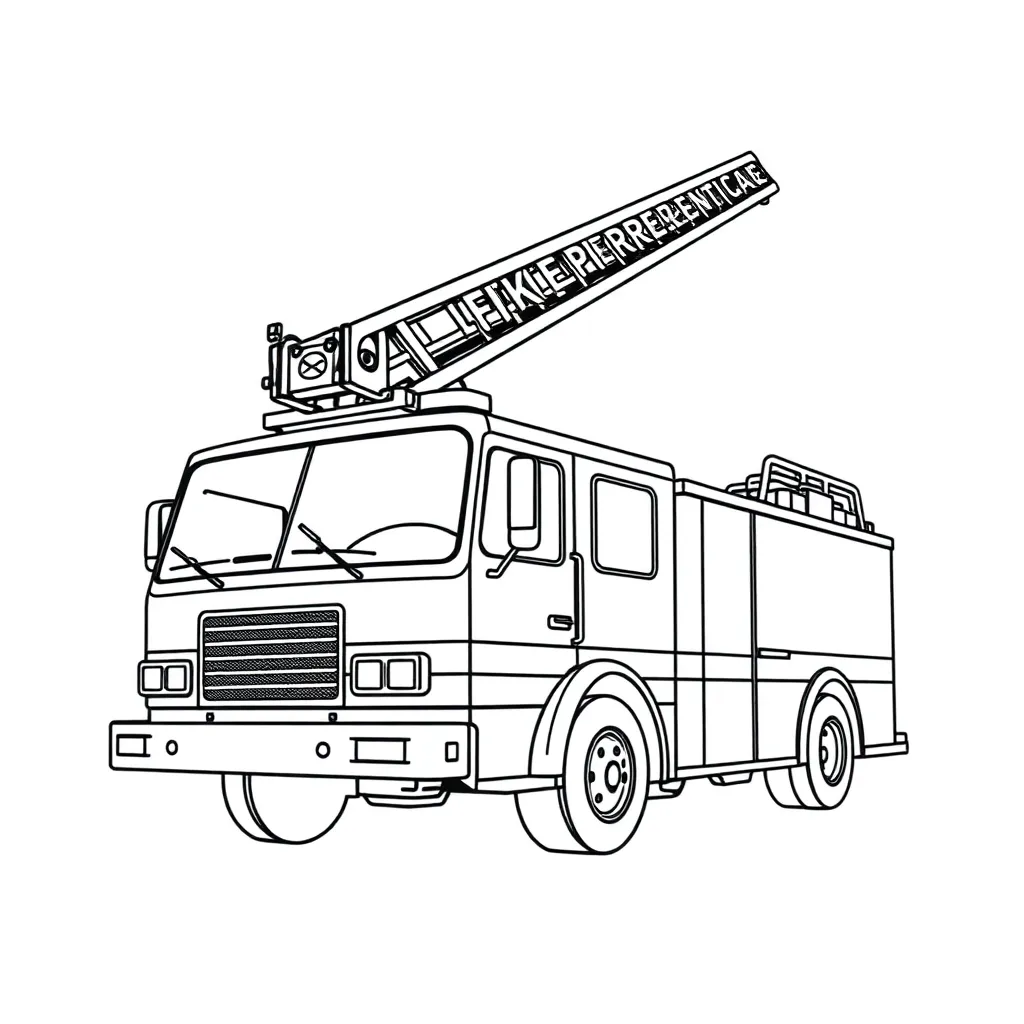Fire Truck coloring page