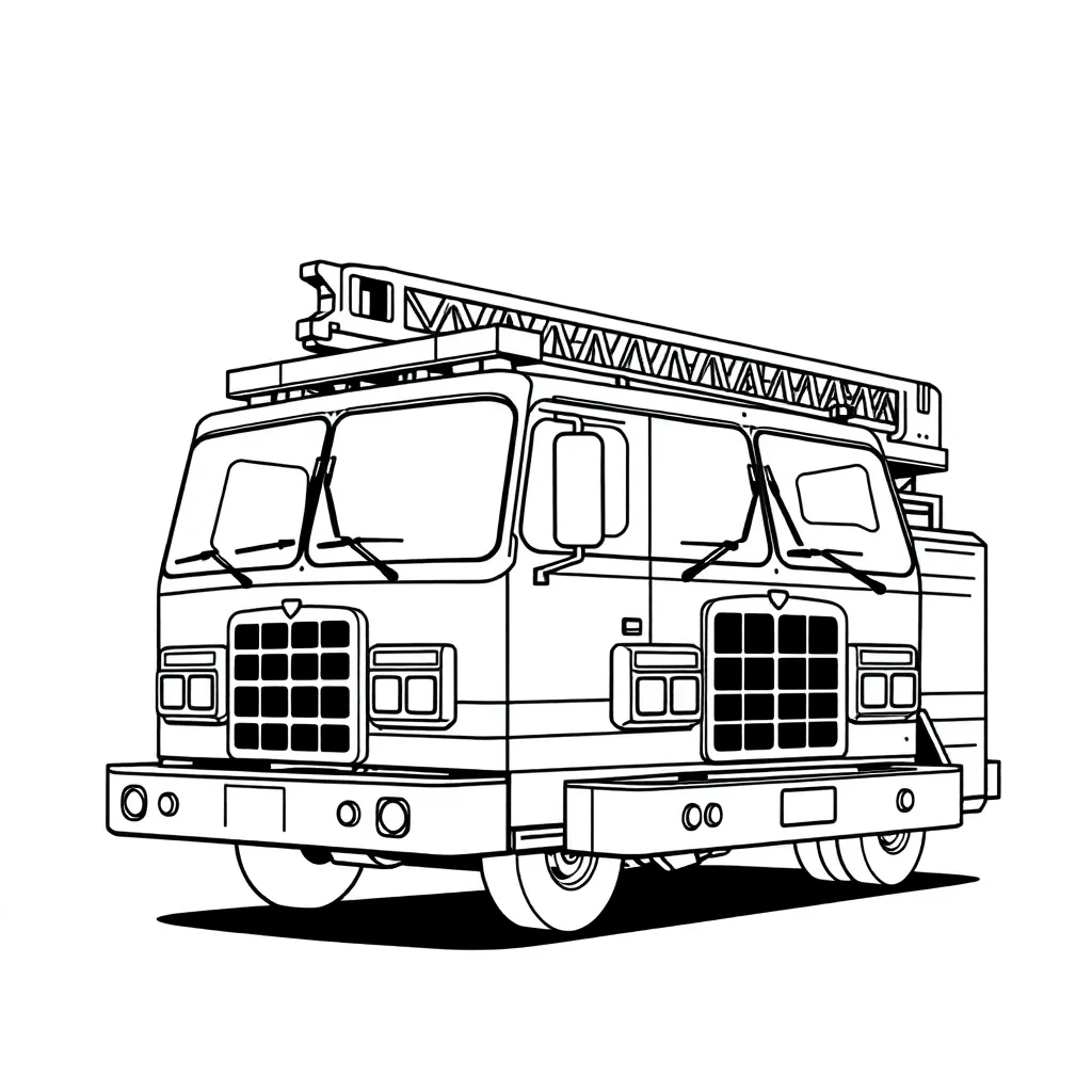 Fire Truck coloring page