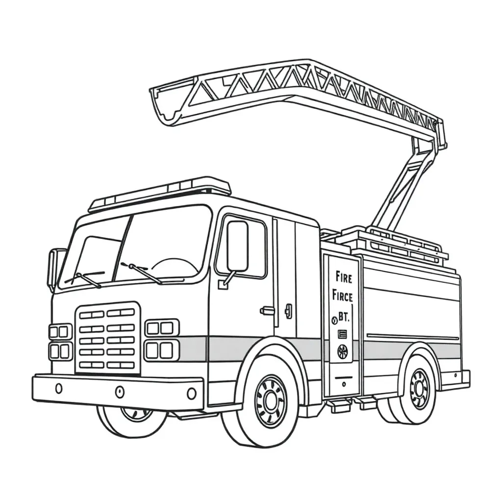 Fire Truck coloring page