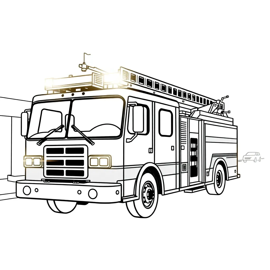 Fire Truck coloring page
