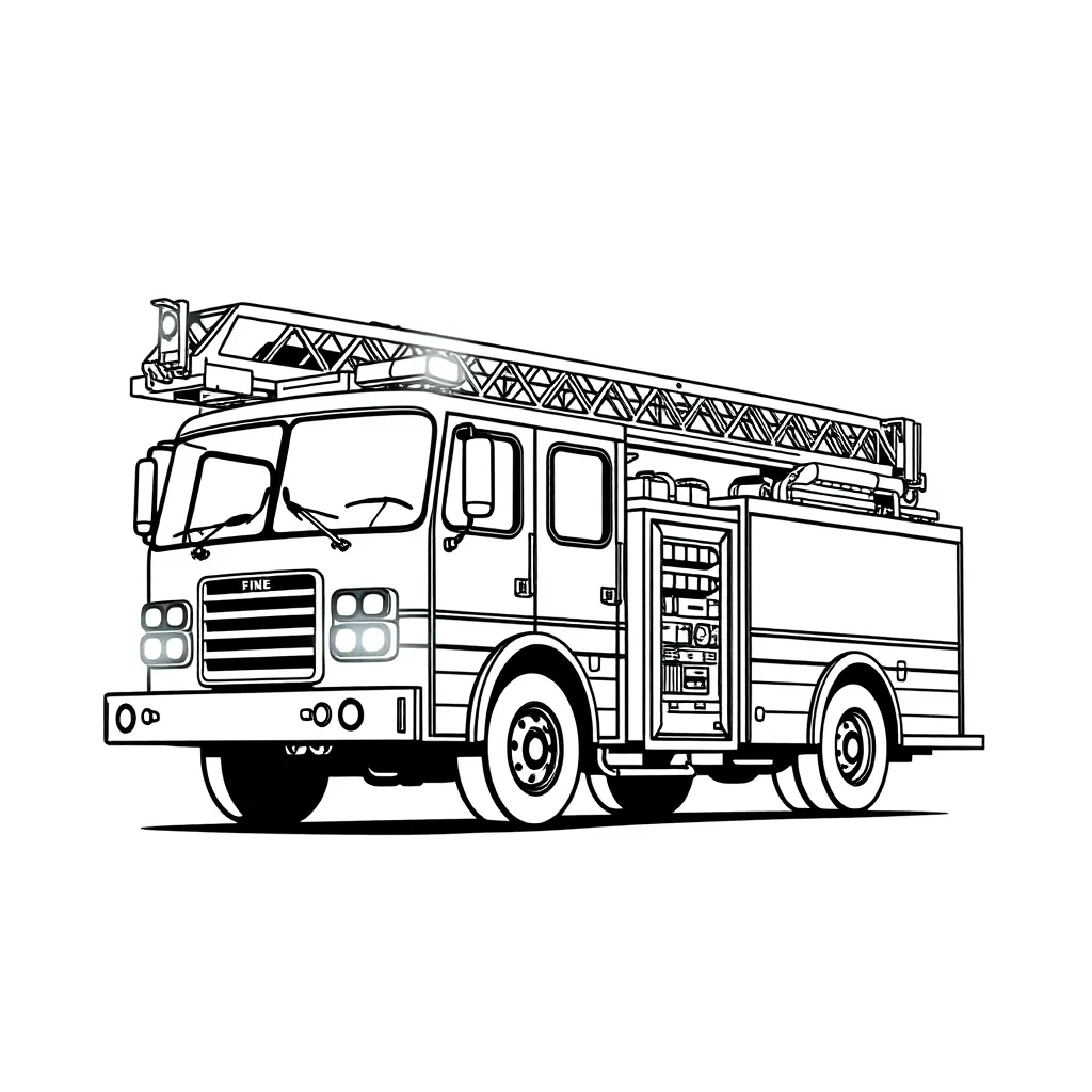 Fire Truck coloring page