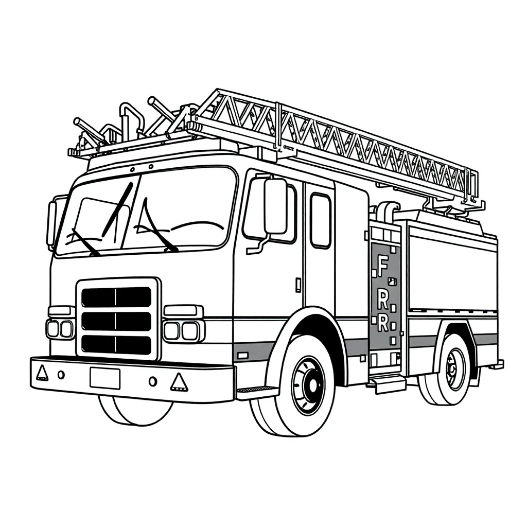 Fire Truck coloring page