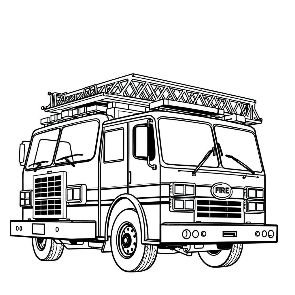 Fire Truck coloring page
