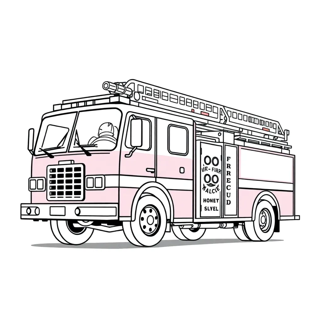 Fire Truck coloring page