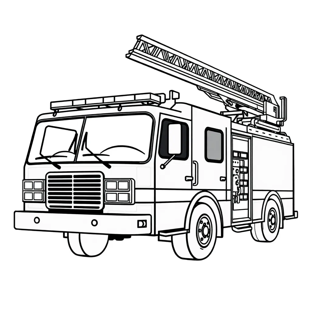 Fire Truck coloring page