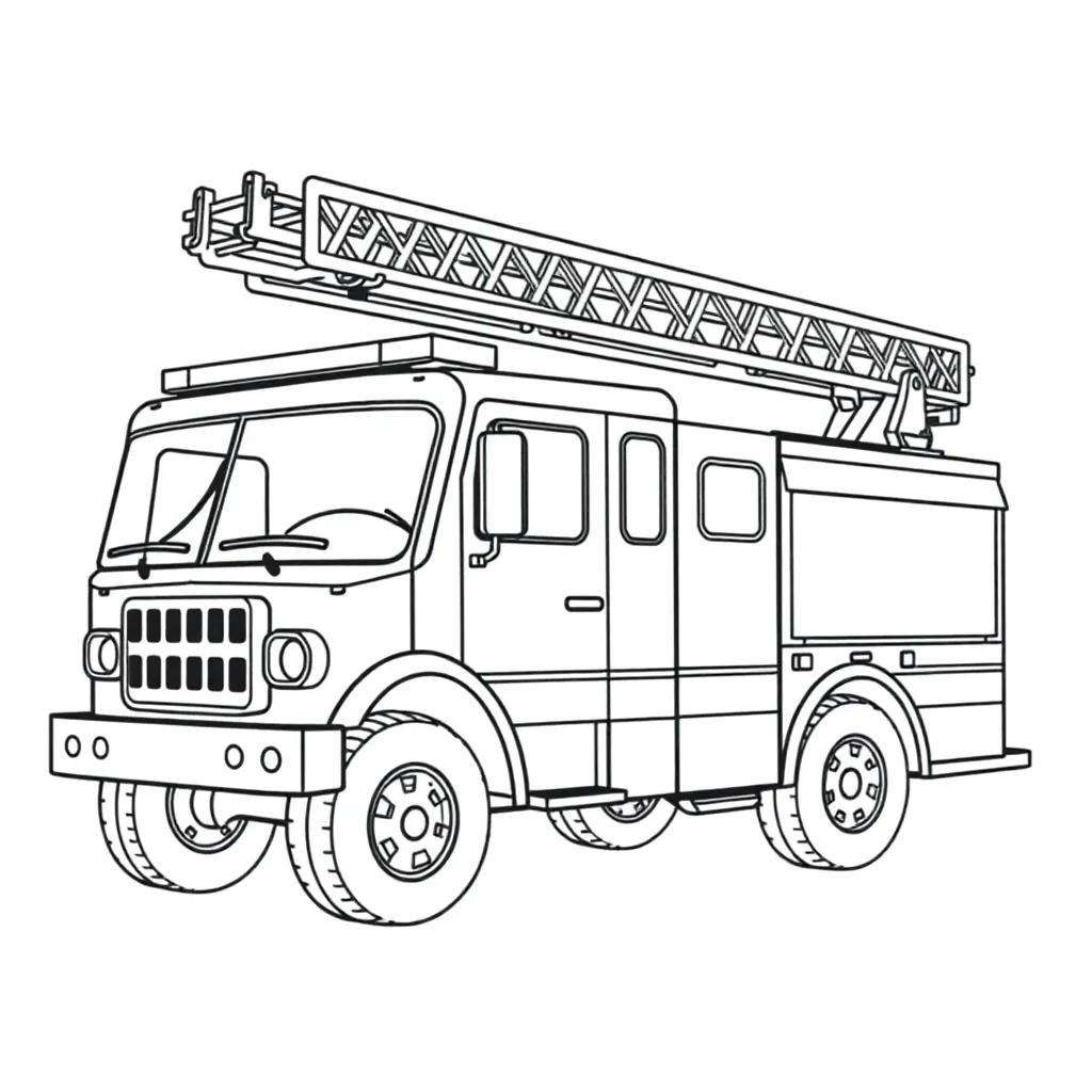 Fire Truck coloring page