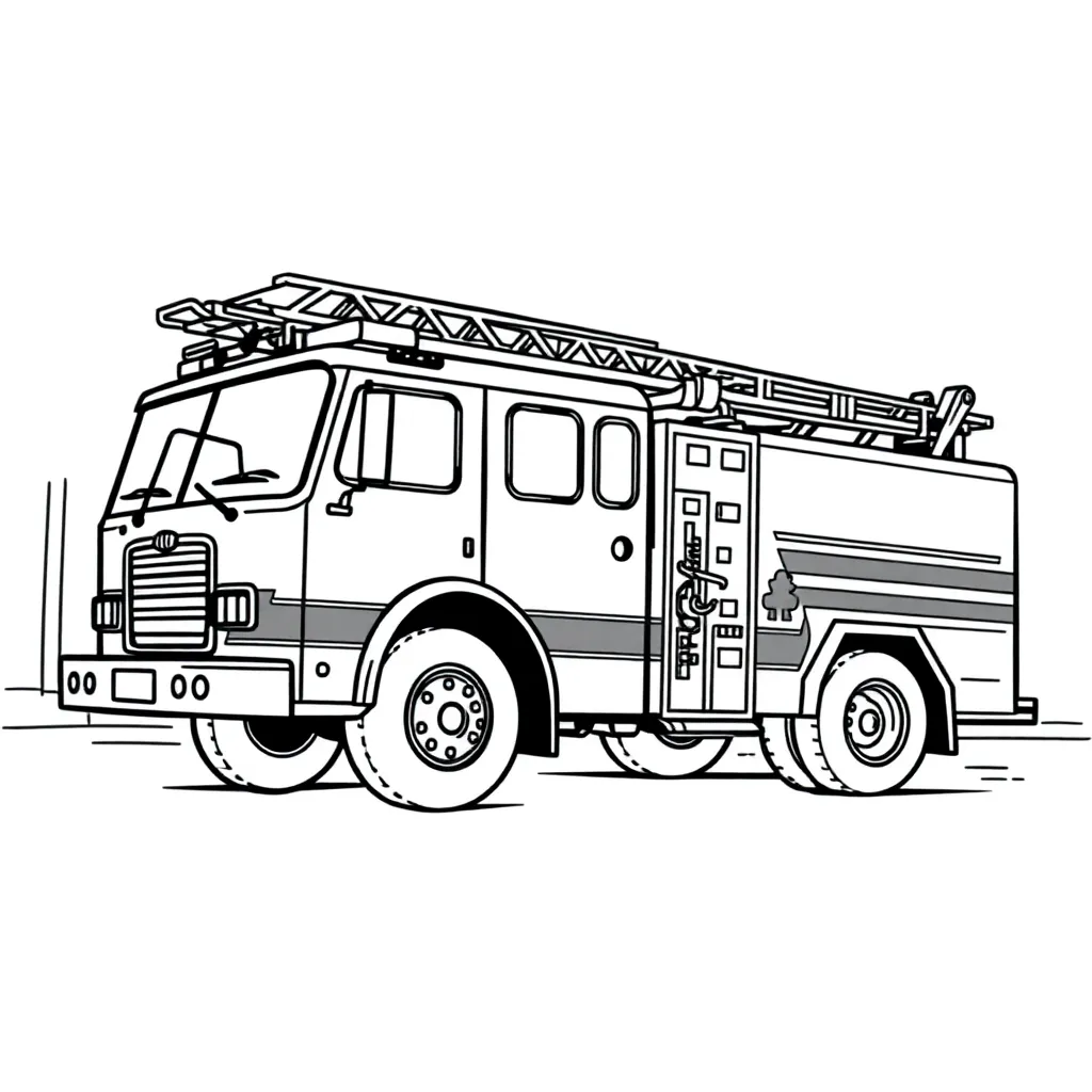 Fire Truck coloring page