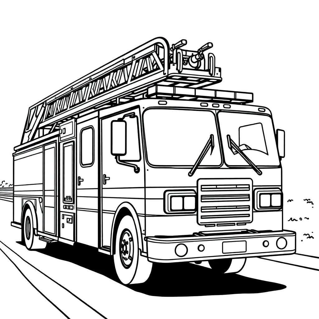 Fire Truck coloring page