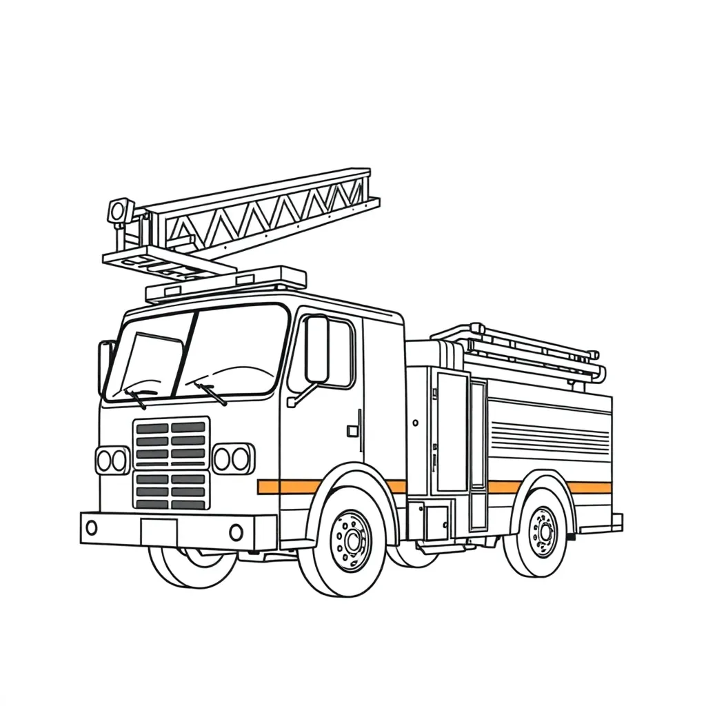 Fire Truck coloring page