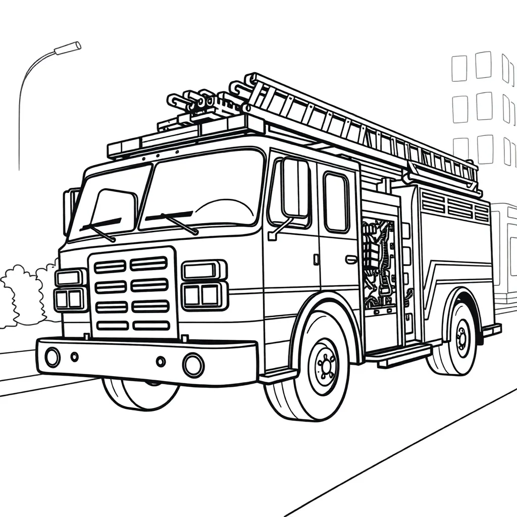 Fire Truck coloring page