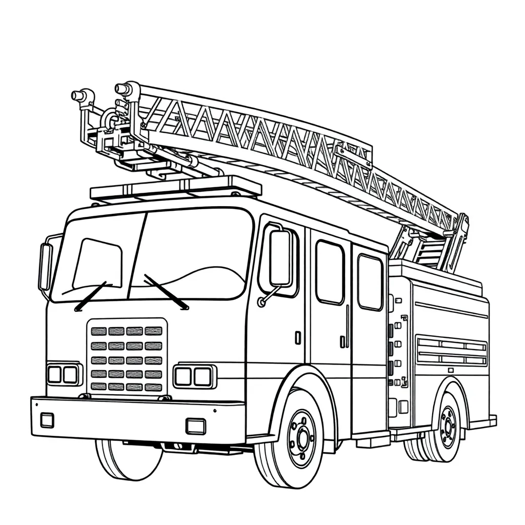 Fire Truck coloring page